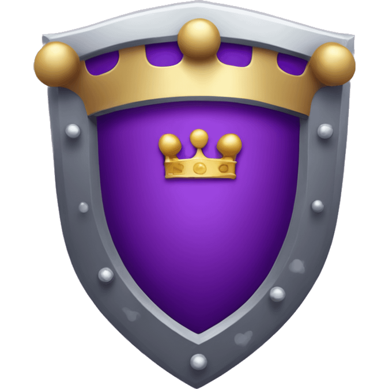 Purple Moderator Shield with crown emoji