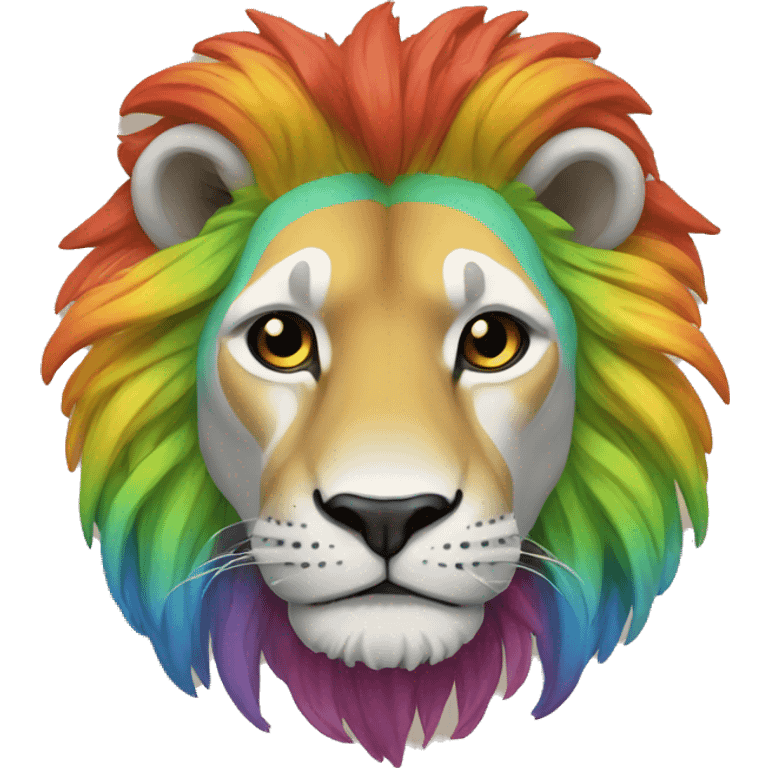 León arcoiris  emoji