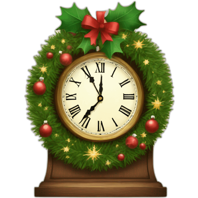 cristmas clock emoji