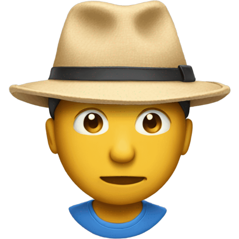 Internet wearing a hat emoji