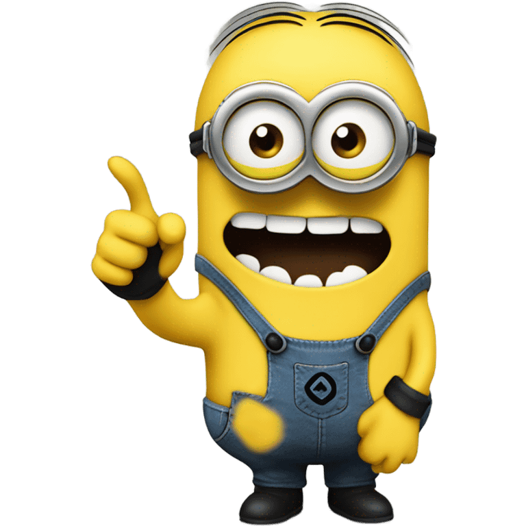 minion with HAND OUTS emoji