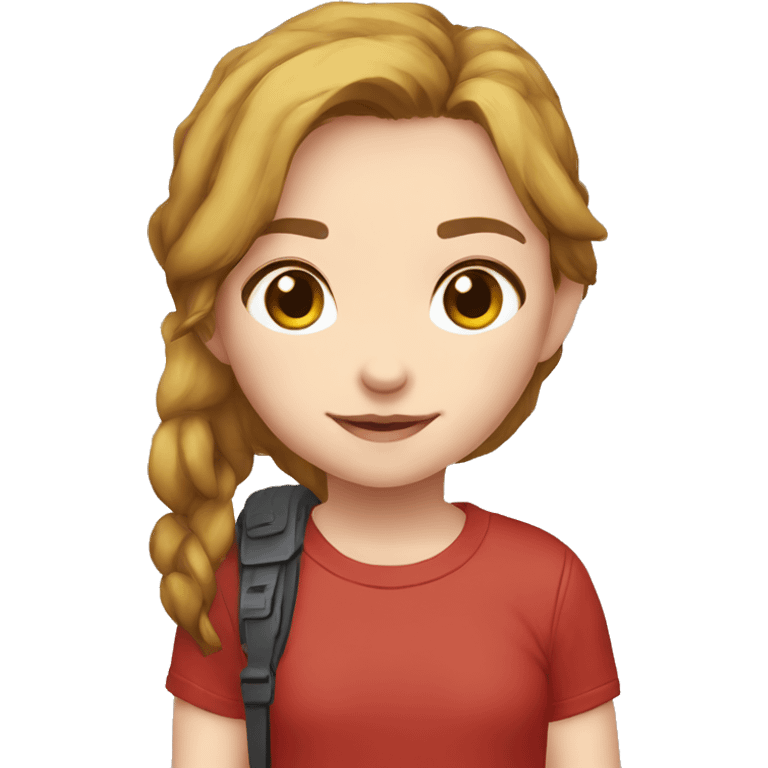 Ellie the last of us red t-shirt Little bit dezoom emoji