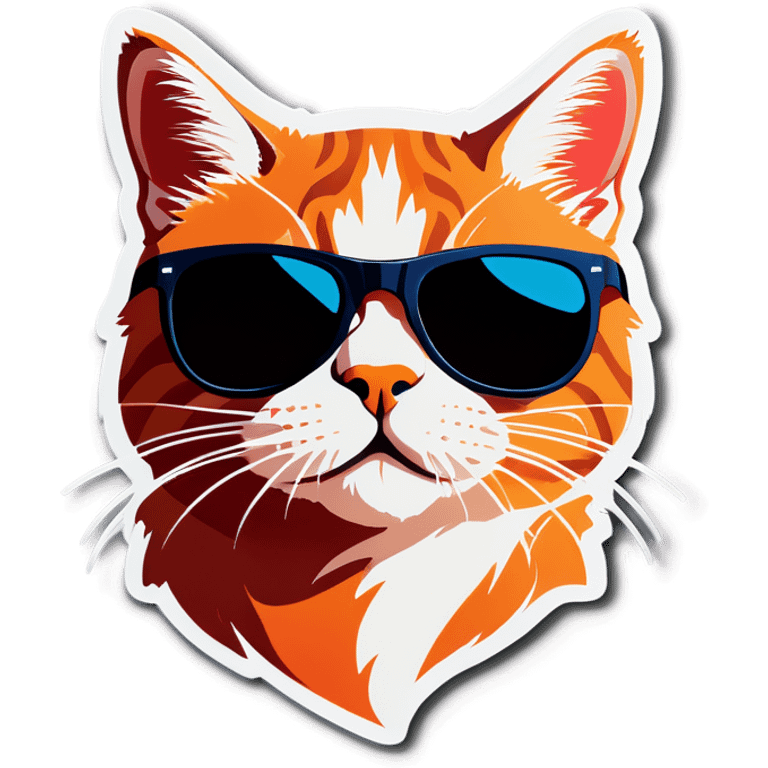 Cat with sunglasses emoji