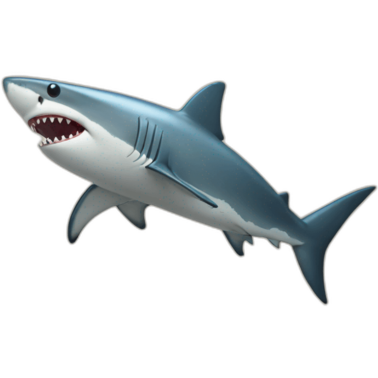 Shark at the beach emoji