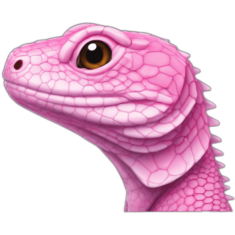 pink tegu lizard emoji