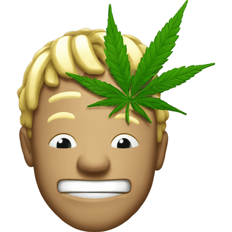 Emoji with weed emoji