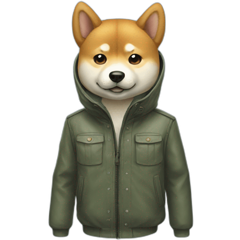 Shiba-inu-with-jacket emoji