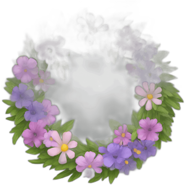 wreath of flowers emoji