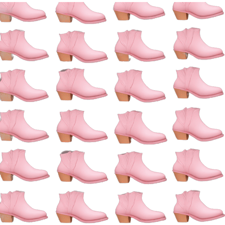 baby pink cowboy boots  emoji