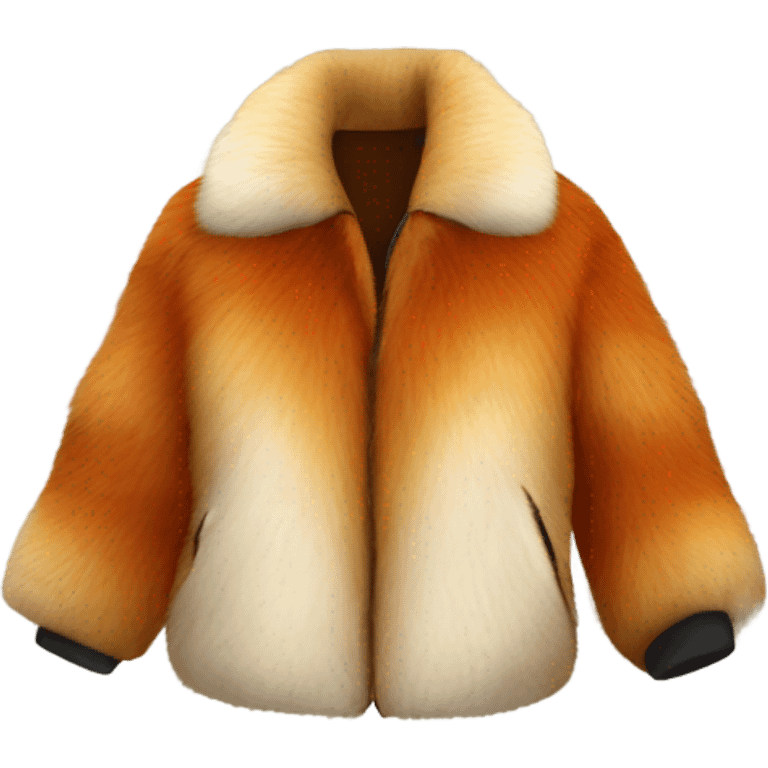 Red fox fur jackets  emoji