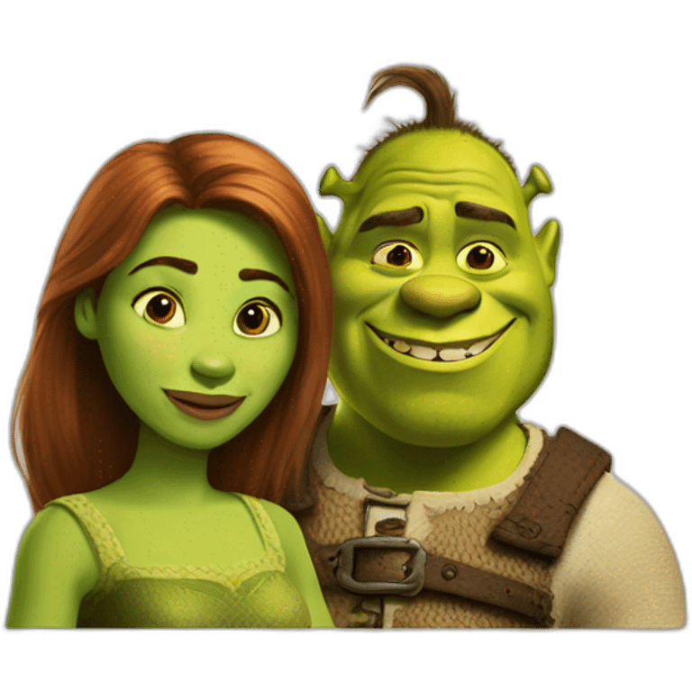 Fiona and Shrek  emoji