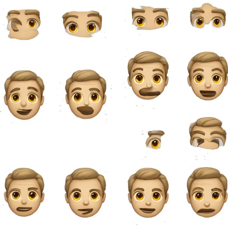 Locutor con anteojos pelo corto nogro y micrófono  emoji