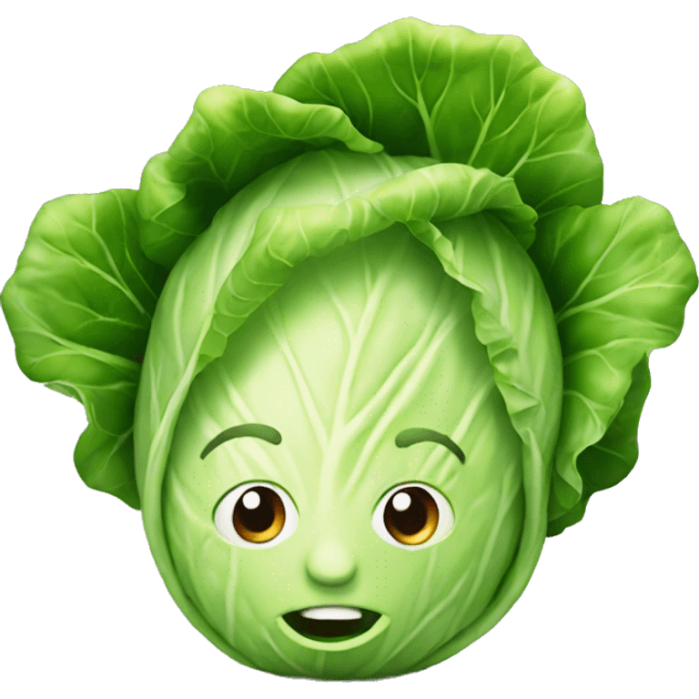 Head of cabbage emoji