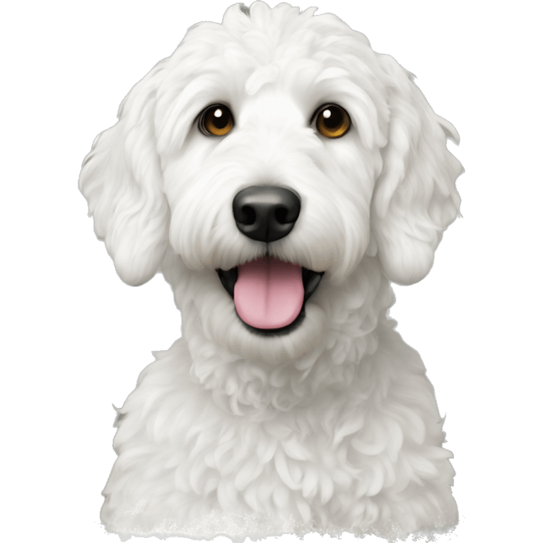 White labrodoodle emoji