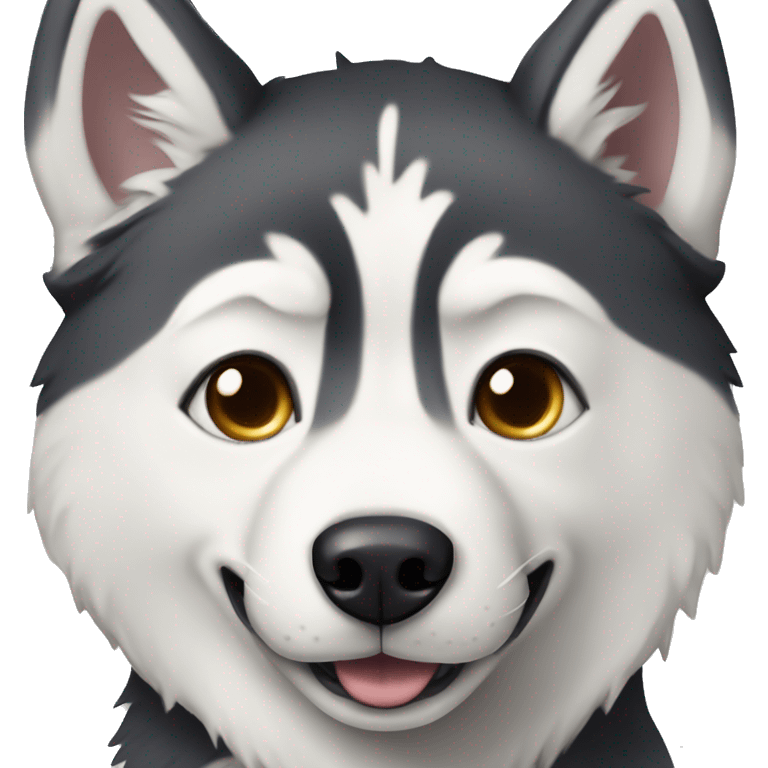 Husky with heterochromea emoji