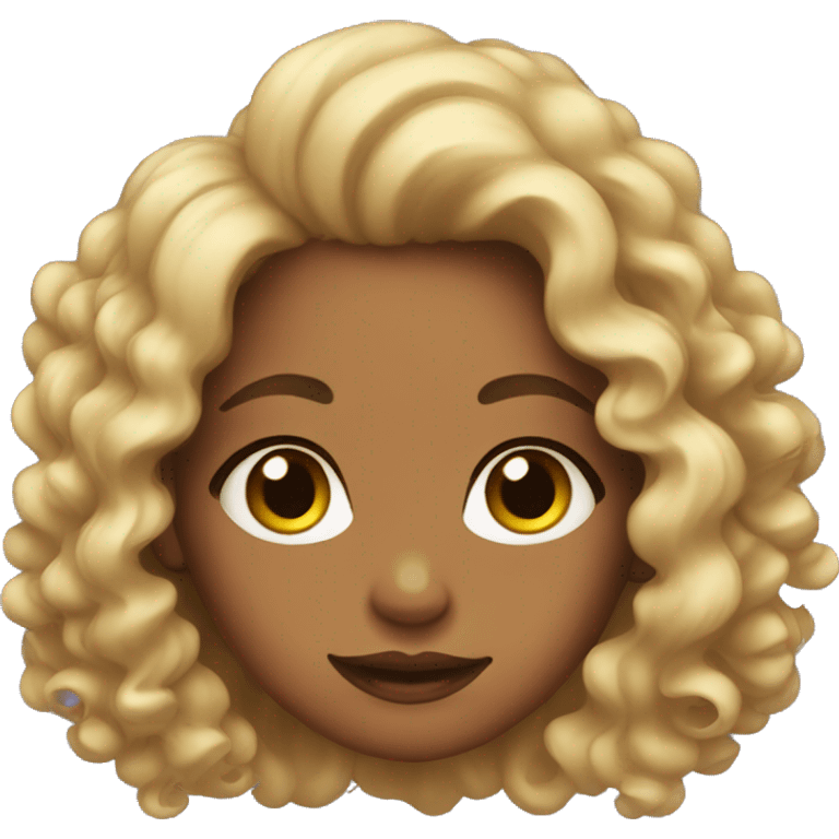 Girl with curls emoji