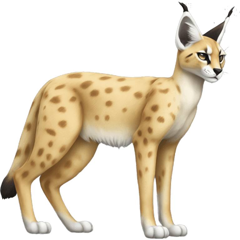 Sergal-Serval-Caracal-Vernid full body emoji