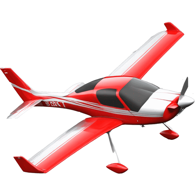 Cirrus SR22T Red and Silver emoji