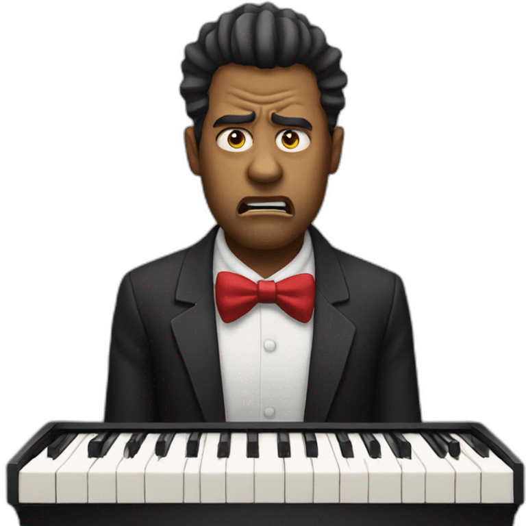 angry pianist emoji