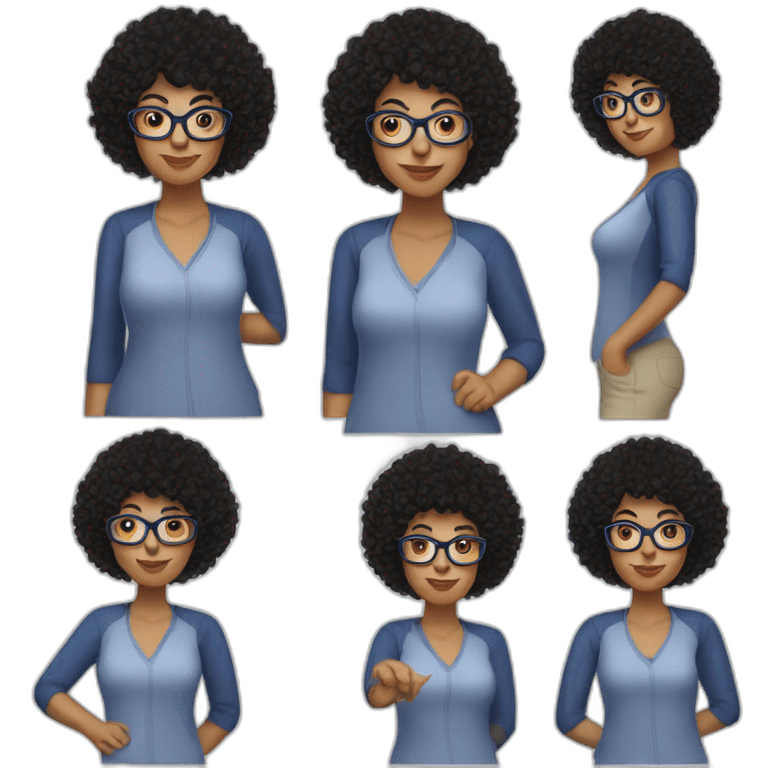 fair skinned Mom with black curly hair and Mets hat and glasses emoji