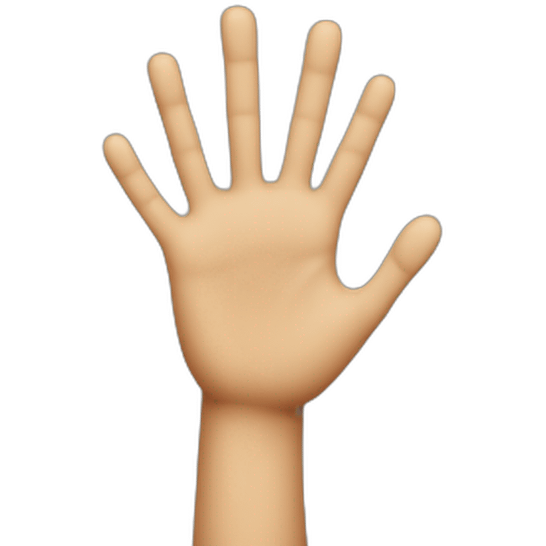 hand with one toy finger emoji