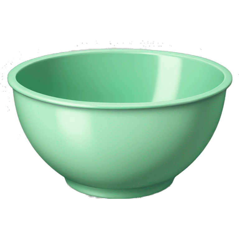 Realistic mint green mixing bowl  emoji