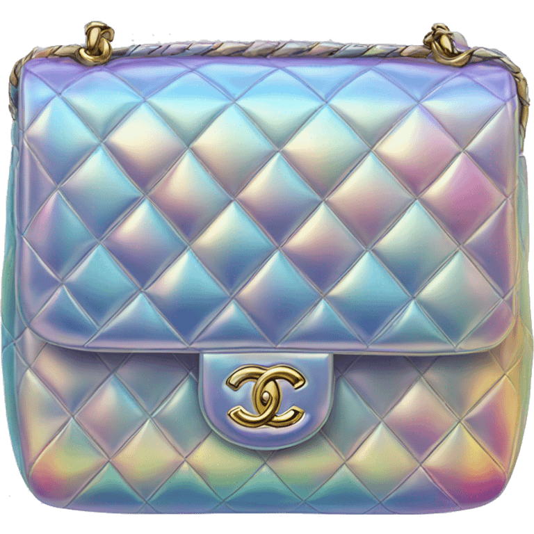 Iridescent Chanel bag emoji