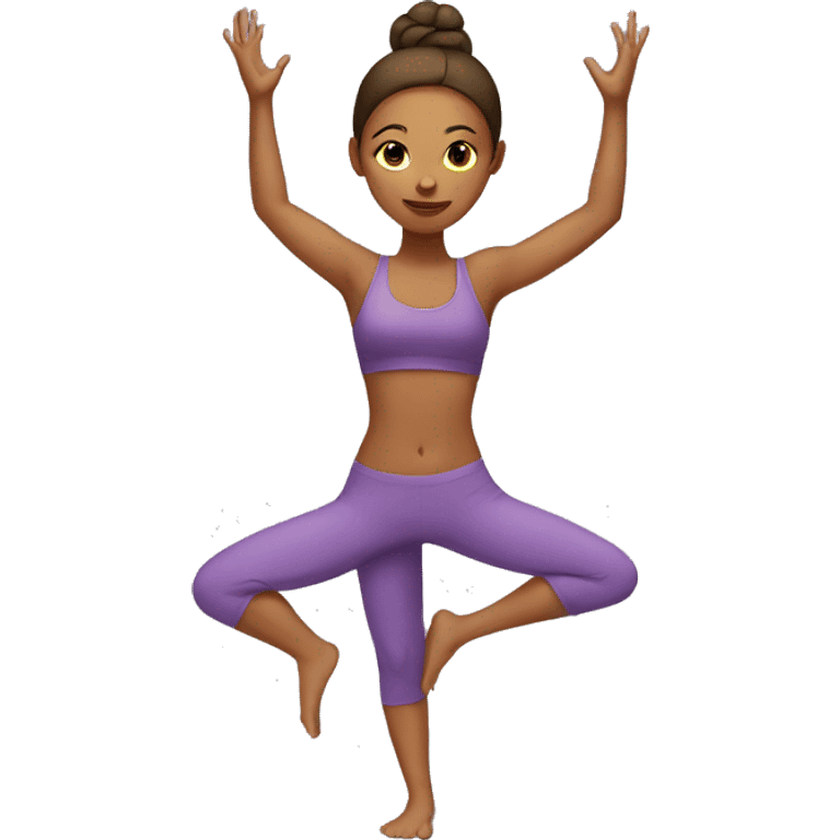 Yoga girl  emoji