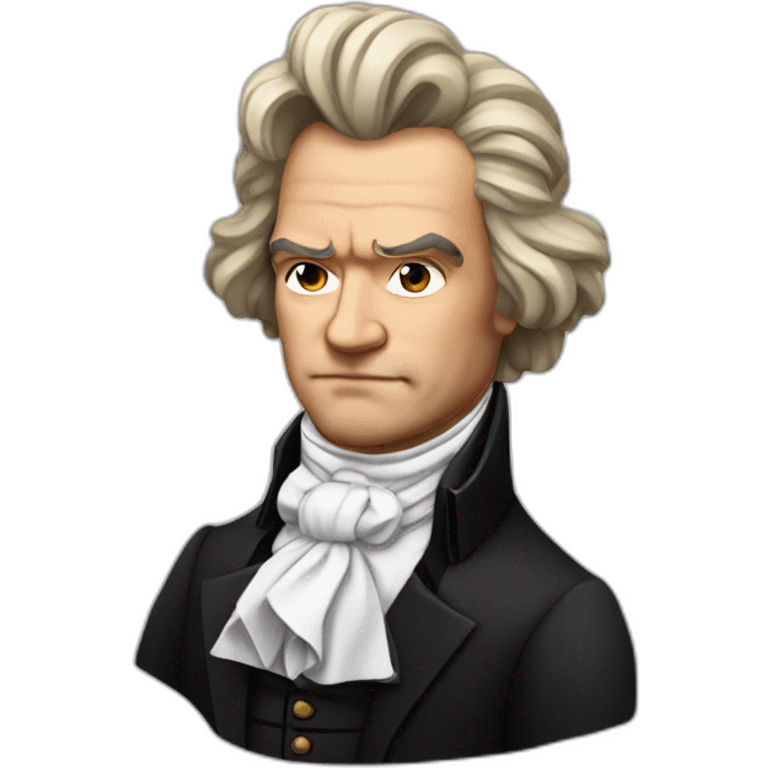 beethoven with earrings emoji