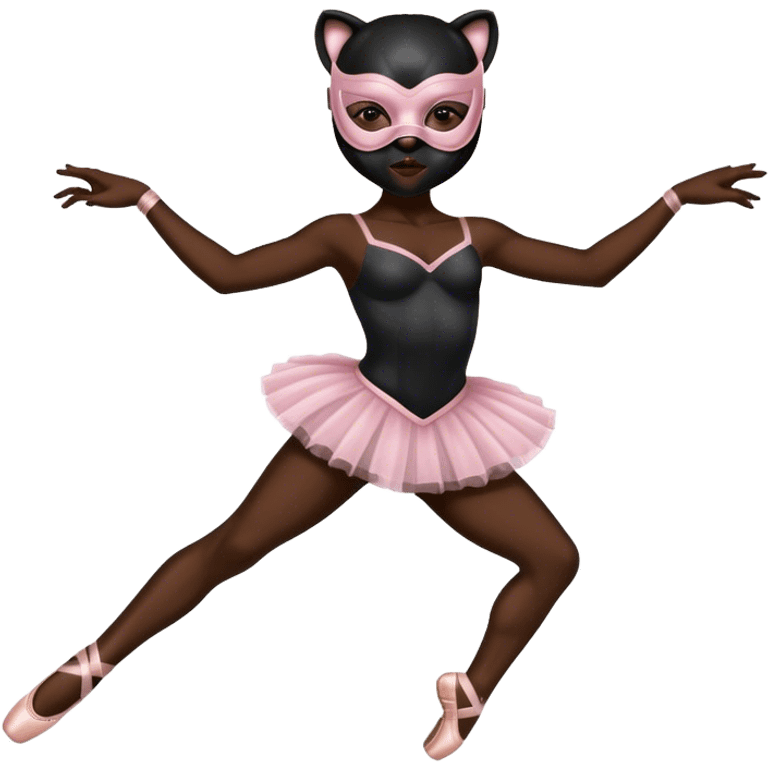 Panther mit Ballettschuhen und Maske emoji