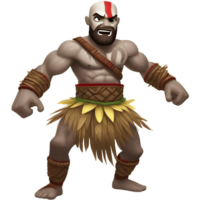 Kratos doing hula  emoji