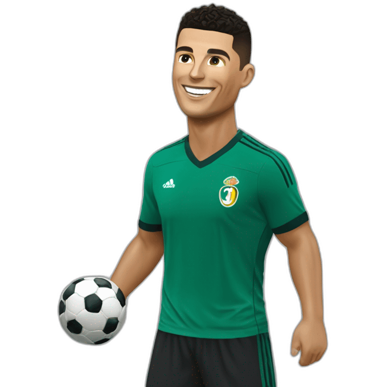 Ronaldo a al Nasser en faisant sa célébration emoji