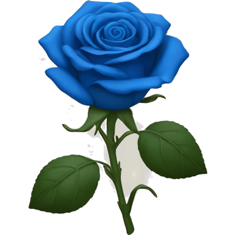 a blue rose emoji