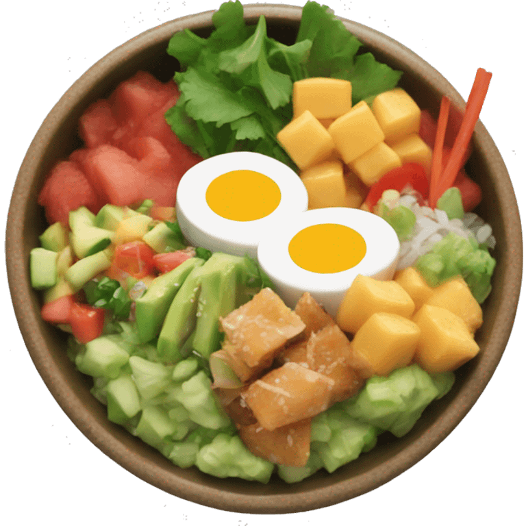 Poke bowl emoji