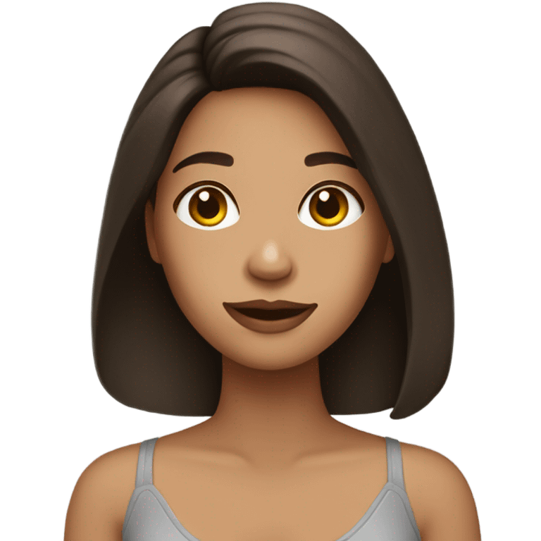 brunette self care girl emoji