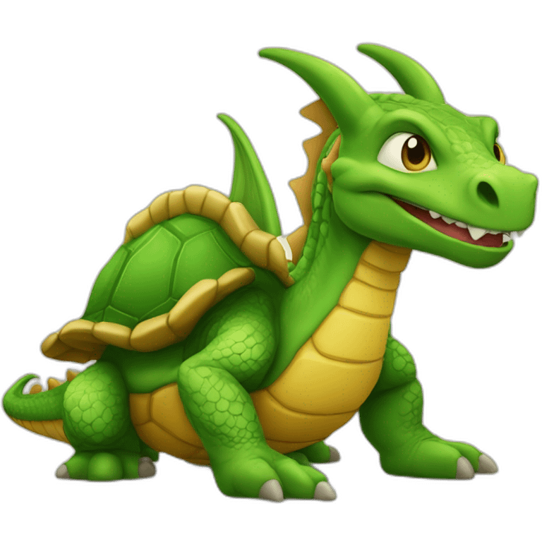 Dragon sur la tortue emoji