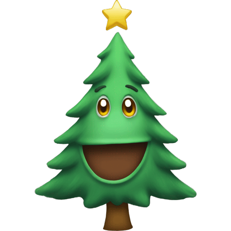 Christmas tree sick emoji