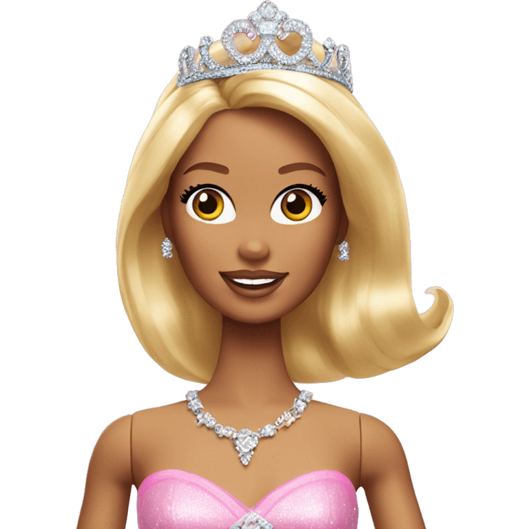 Barbie with tiara emoji