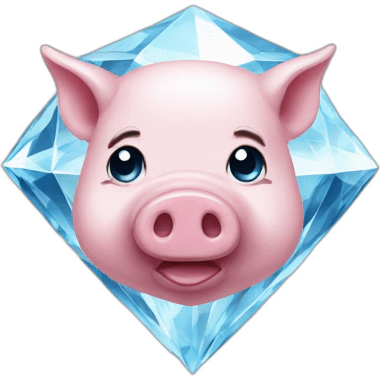 Diamond pig emoji