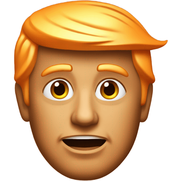 Donald trump as an actual orange emoji