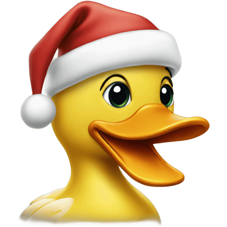 Santa duck emoji