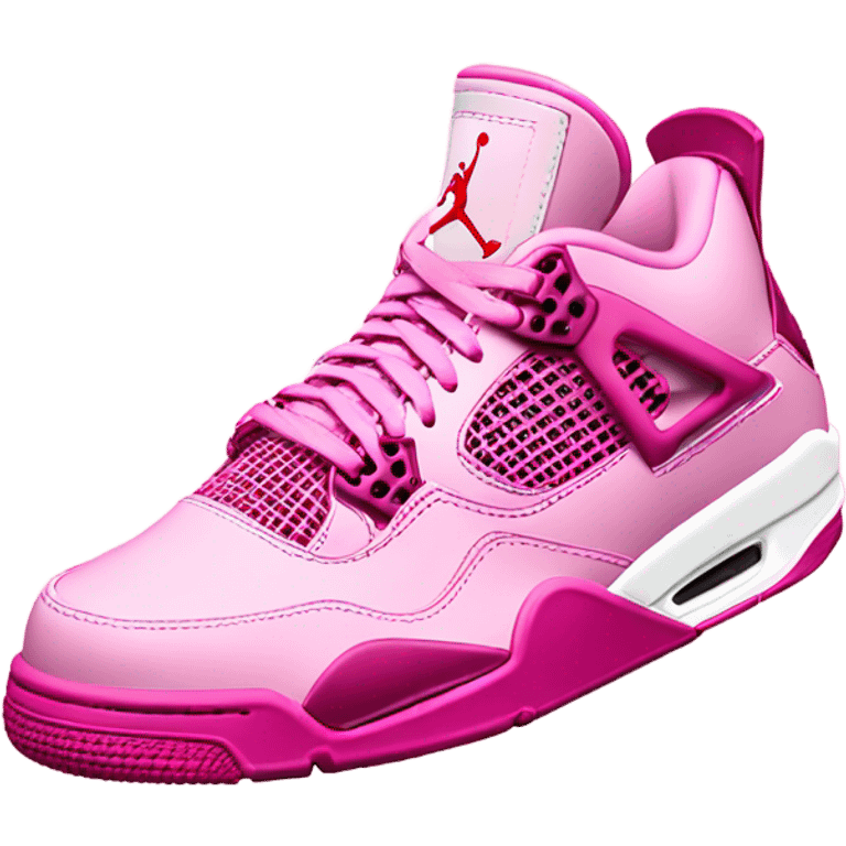 Pink Jordan 4 emoji