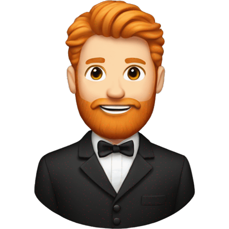 Ginger groom with beard emoji