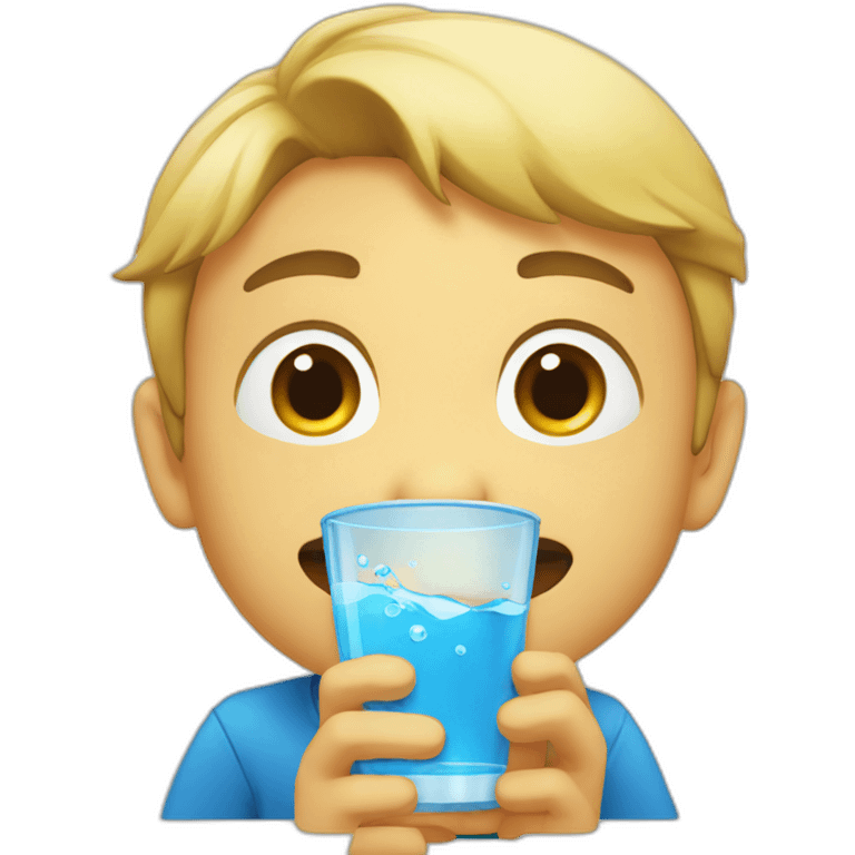 drinking water emoji