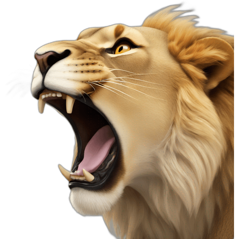 lion roaring emoji