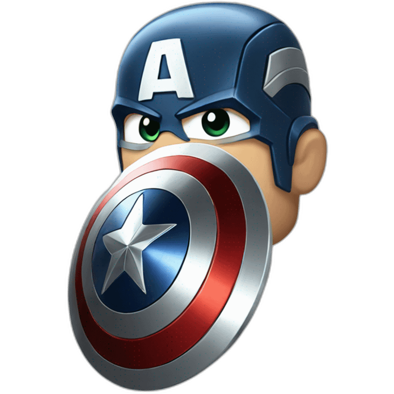 Captain america shield emoji