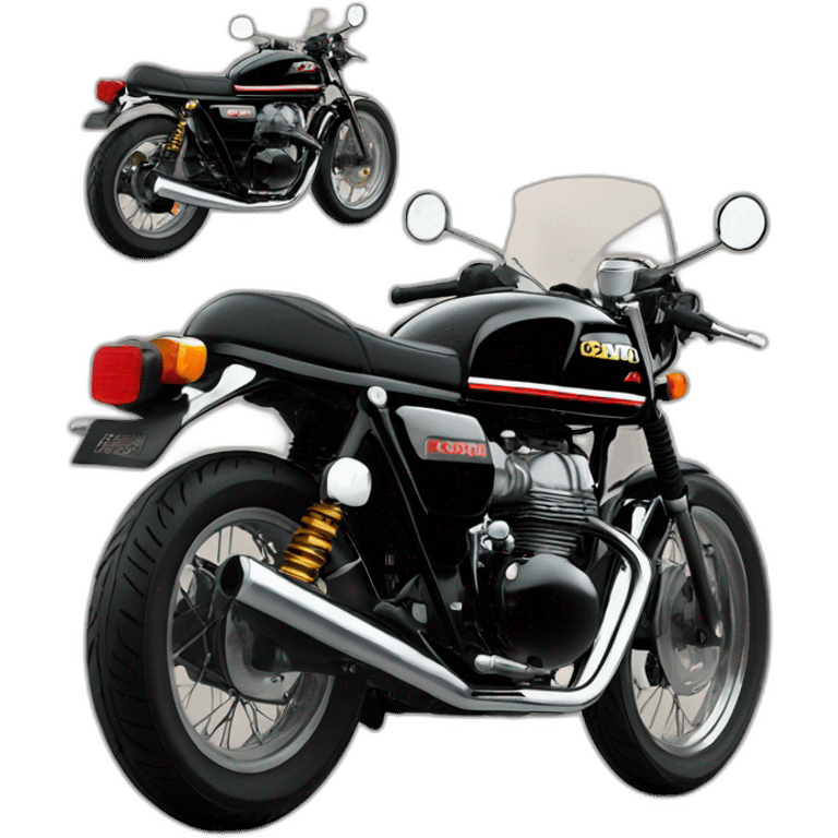 honda cb250n black body cafe racer emoji