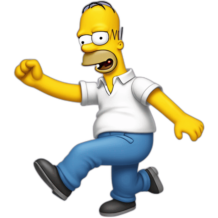 Homer simpson qui danse emoji