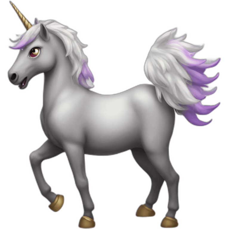 evil unicorn emoji