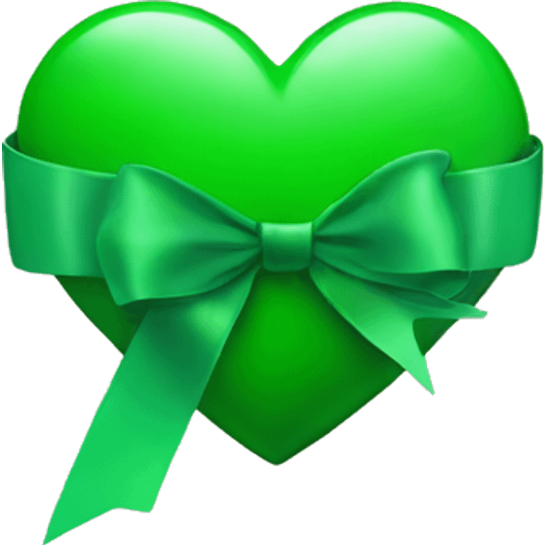 heart with a green ribbon emoji